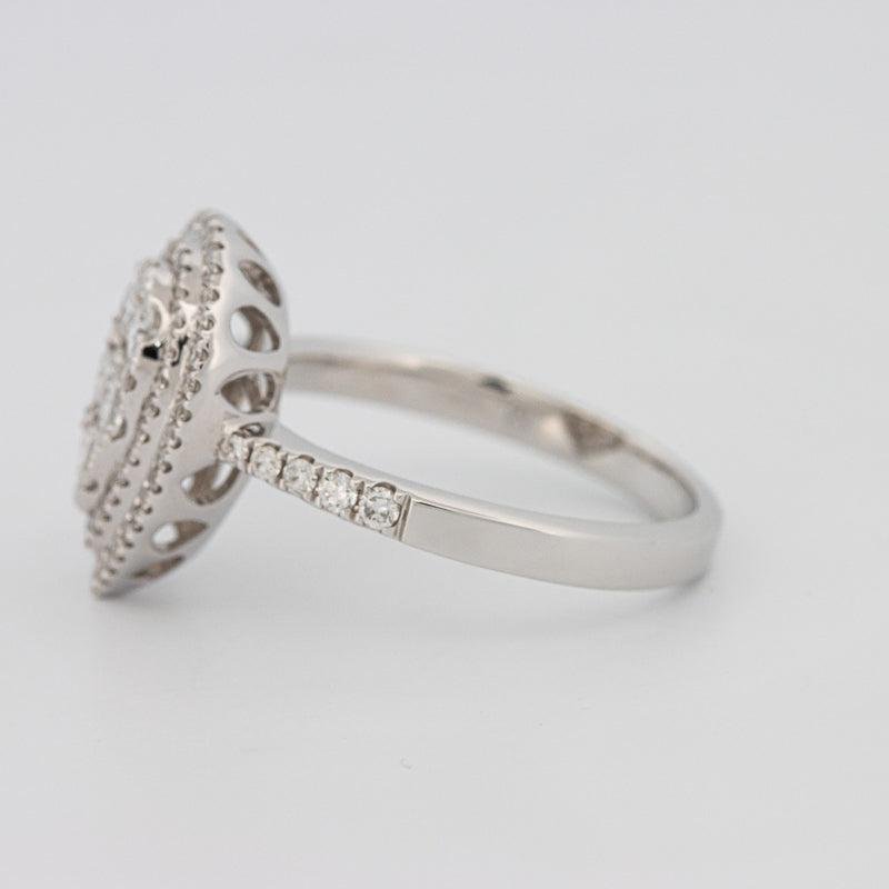 Invisible pearshape diamond ring - ZIZOV DIAMONDS