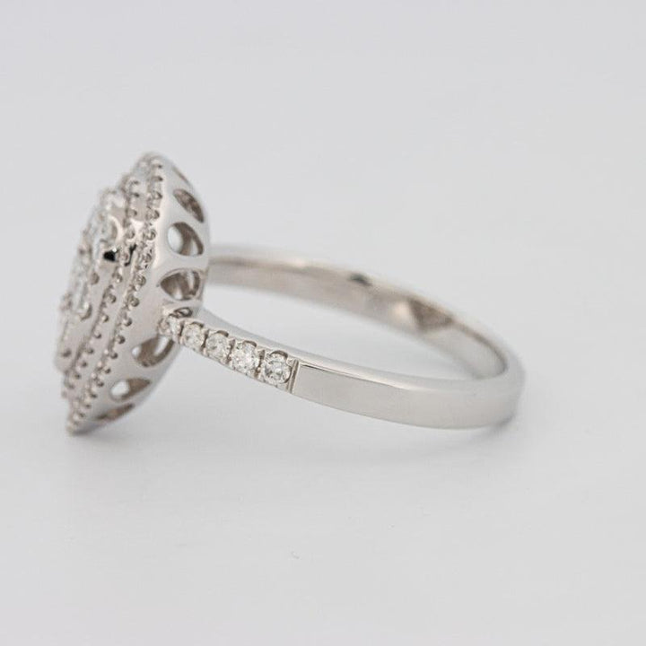 Invisible pearshape diamond ring - ZIZOV DIAMONDS