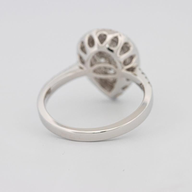 Invisible pearshape diamond ring - ZIZOV DIAMONDS