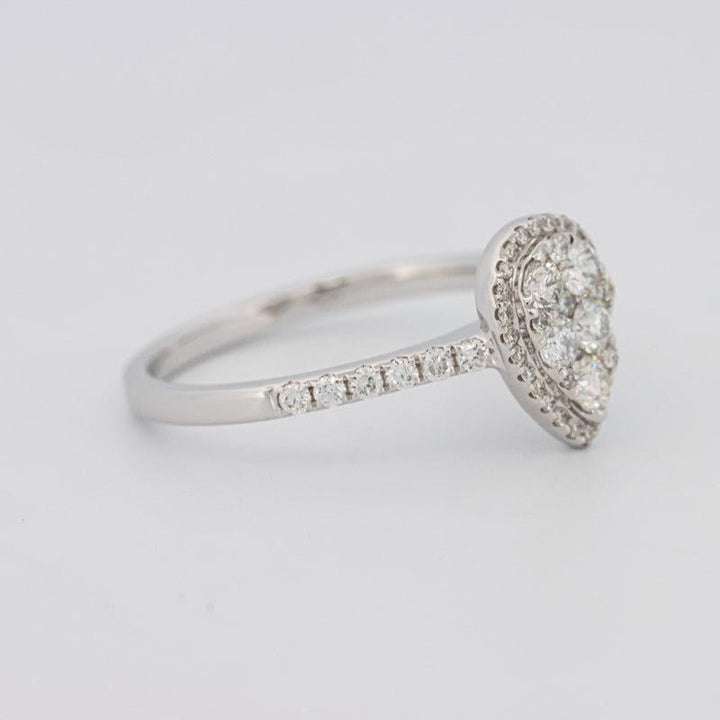 Invisible Pearshape Diamond ring - ZIZOV DIAMONDS