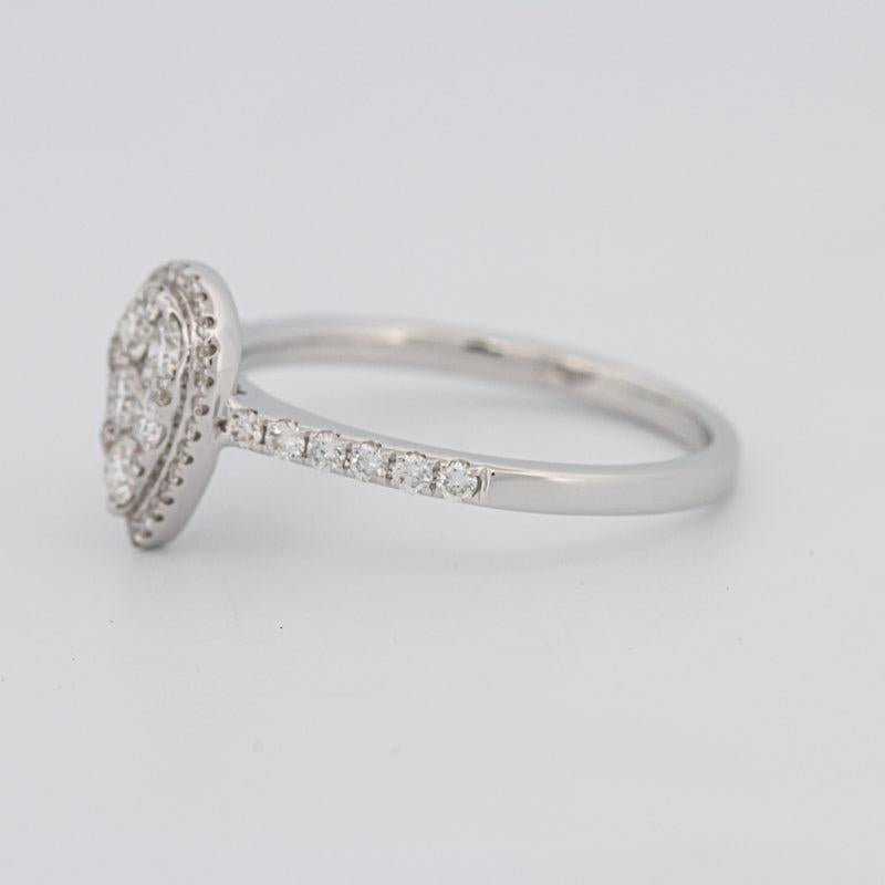 Invisible Pearshape Diamond ring - ZIZOV DIAMONDS