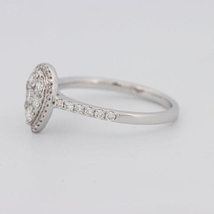 Invisible Pearshape Diamond ring - ZIZOV DIAMONDS