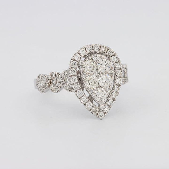 Invisible Pearshape Diamond Ring - ZIZOV DIAMONDS