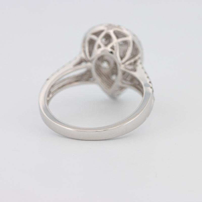 Invisible Pearshape Diamond Ring - ZIZOV DIAMONDS