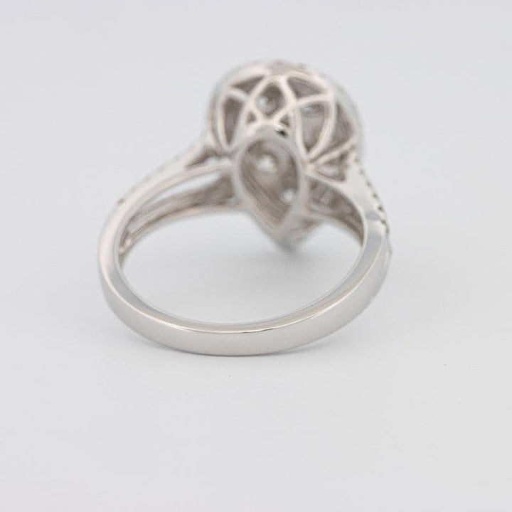 Invisible Pearshape Diamond Ring - ZIZOV DIAMONDS