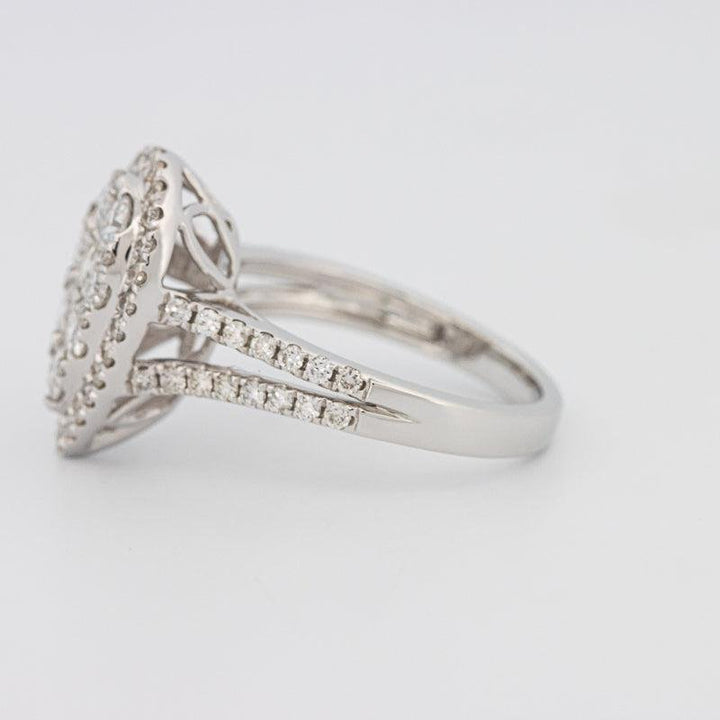 Invisible Pearshape Diamond Ring - ZIZOV DIAMONDS