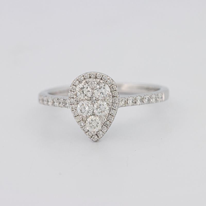 Invisible Pearshape Diamond ring - ZIZOV DIAMONDS