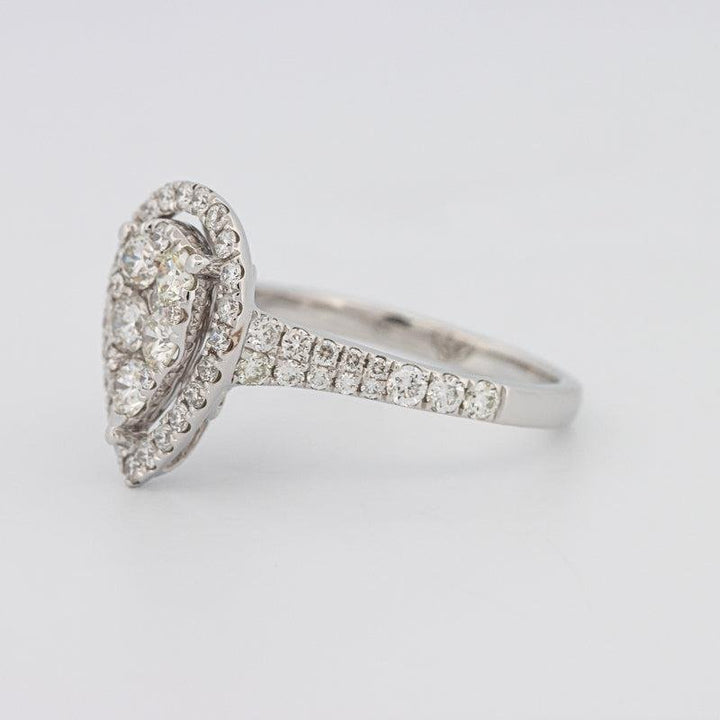 Invisible Pearshape Diamond Ring - ZIZOV DIAMONDS