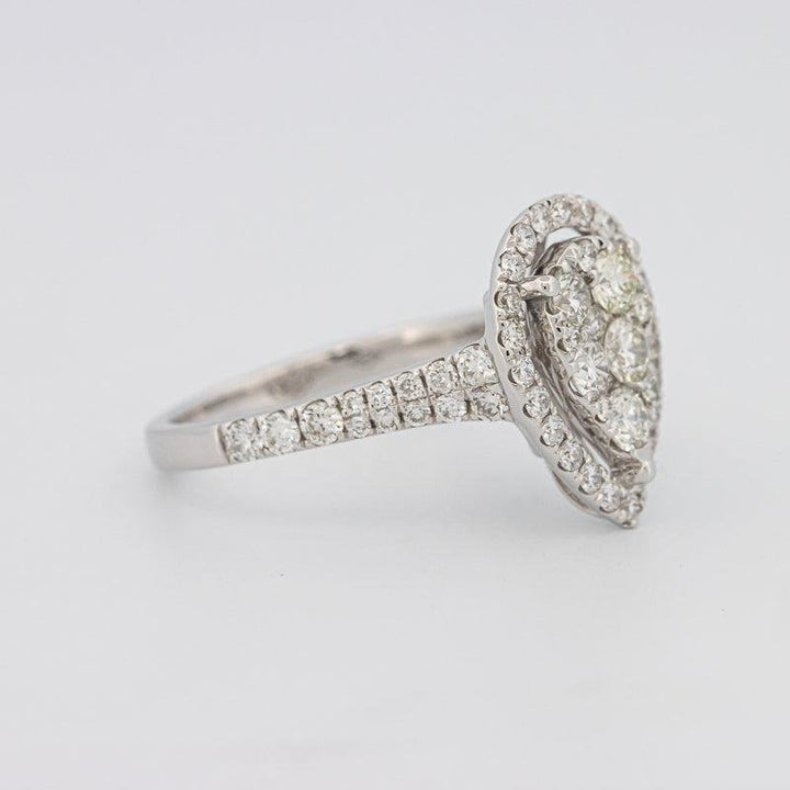 Invisible Pearshape Diamond Ring - ZIZOV DIAMONDS