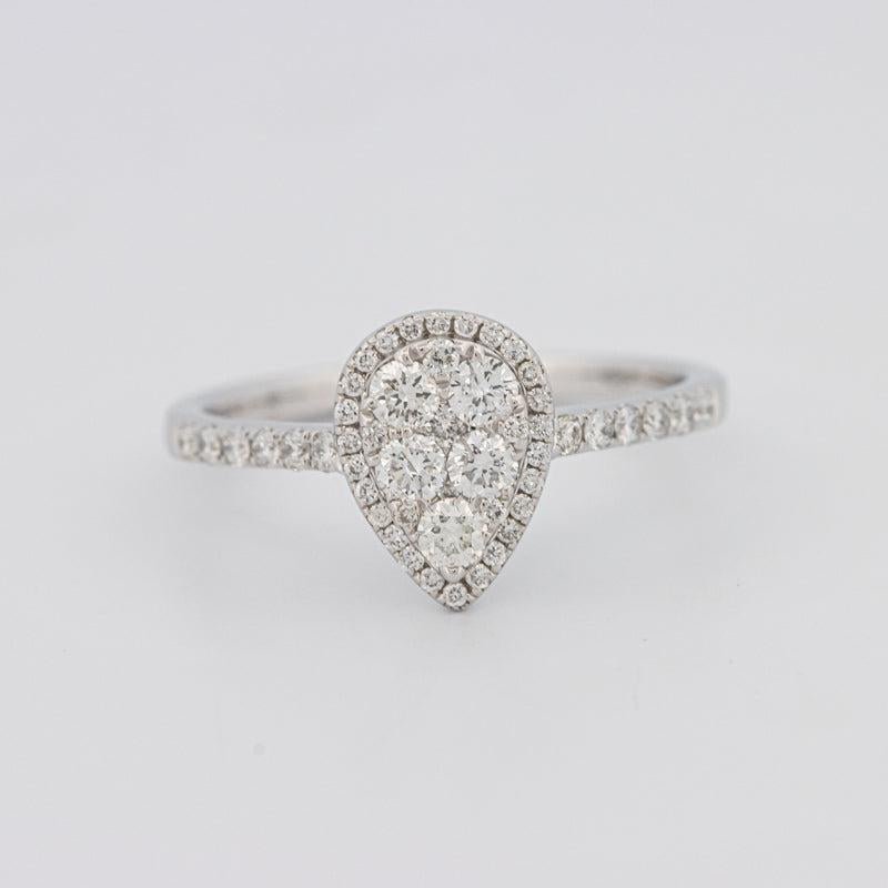 Invisible Pearshape Diamond ring - ZIZOV DIAMONDS