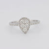 Invisible Pearshape Diamond ring - ZIZOV DIAMONDS