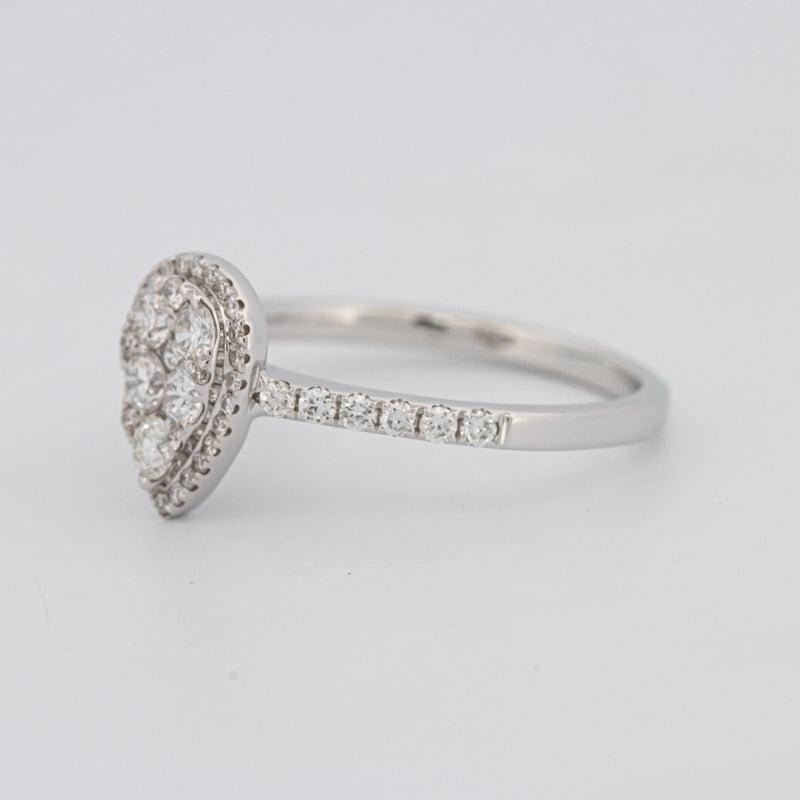 Invisible Pearshape Diamond ring - ZIZOV DIAMONDS
