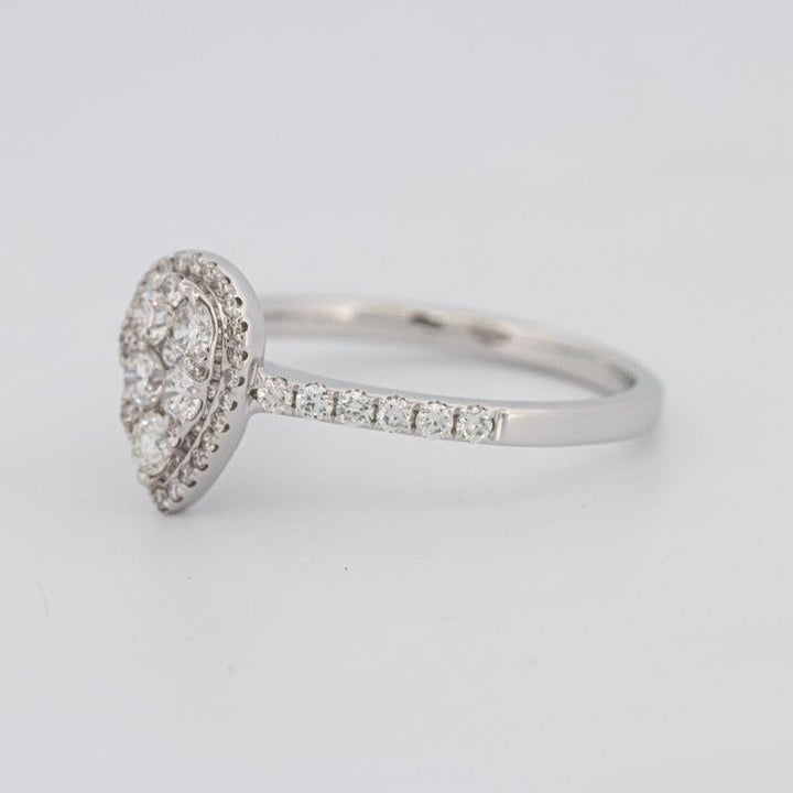 Invisible Pearshape Diamond ring - ZIZOV DIAMONDS