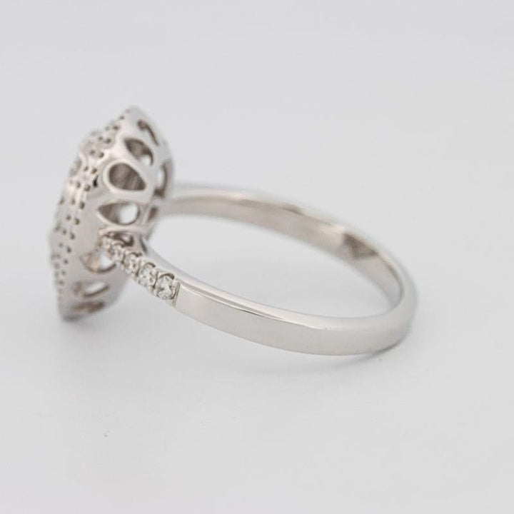 Invisible pearshape diamond ring - ZIZOV DIAMONDS