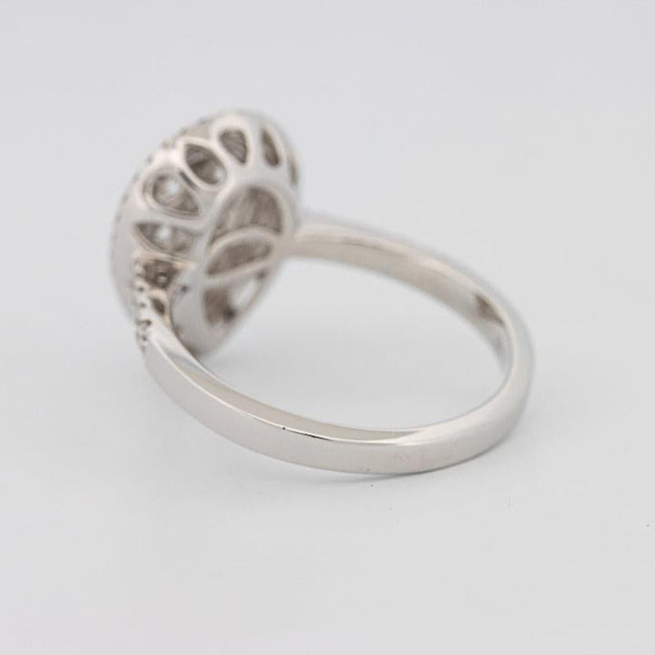 Invisible pearshape diamond ring - ZIZOV DIAMONDS