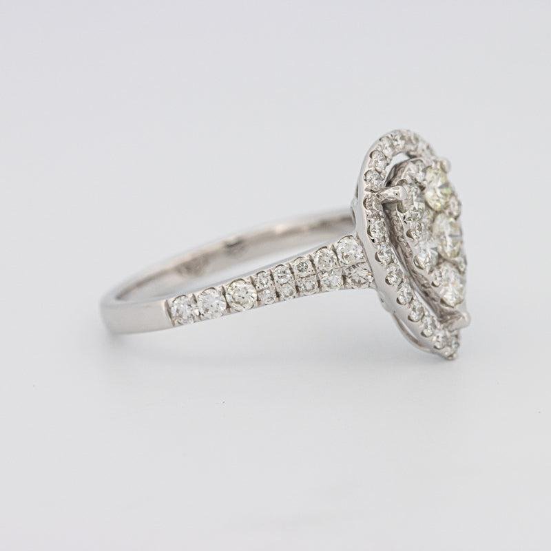 Invisible Pearshape Diamond Ring - ZIZOV DIAMONDS
