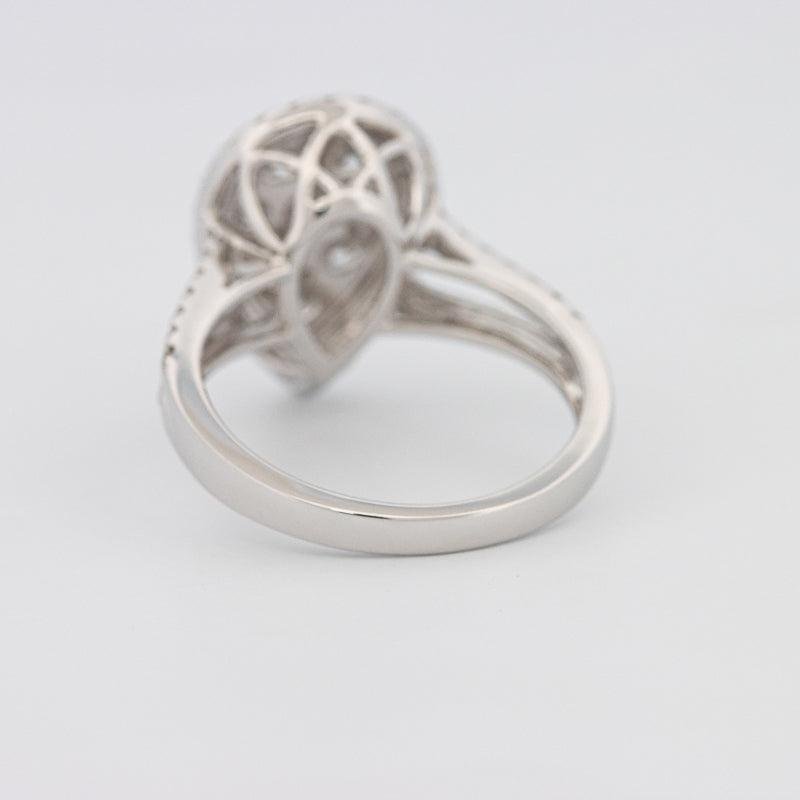 Invisible Pearshape Diamond Ring - ZIZOV DIAMONDS