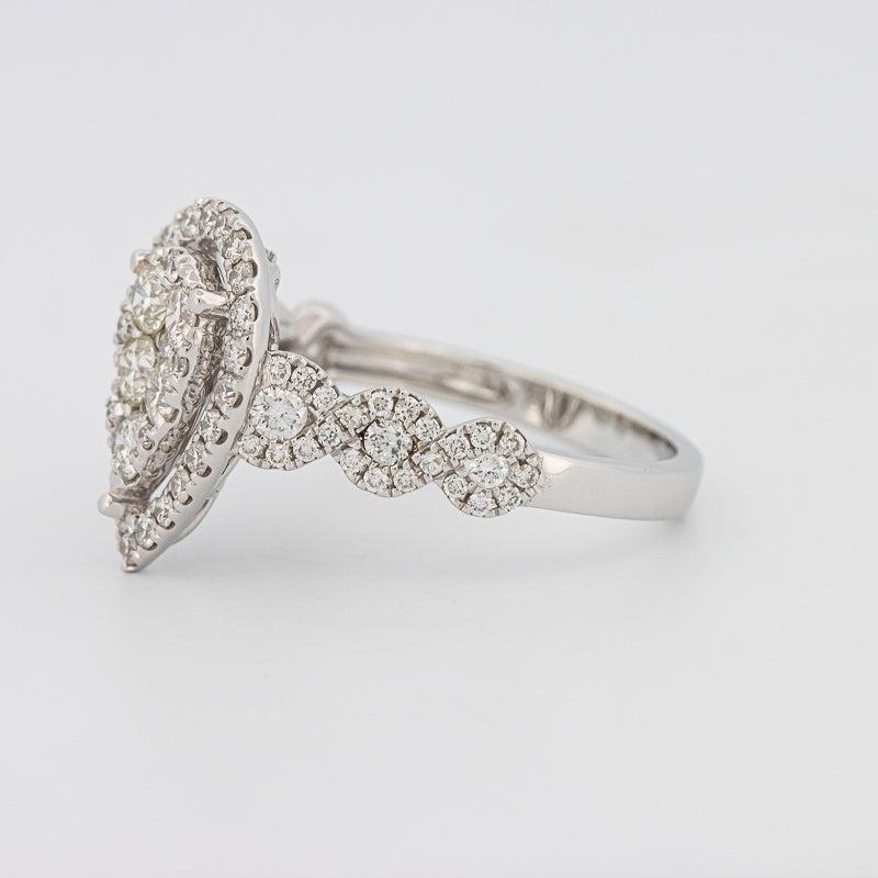 Invisible Pearshape Diamond Ring - ZIZOV DIAMONDS