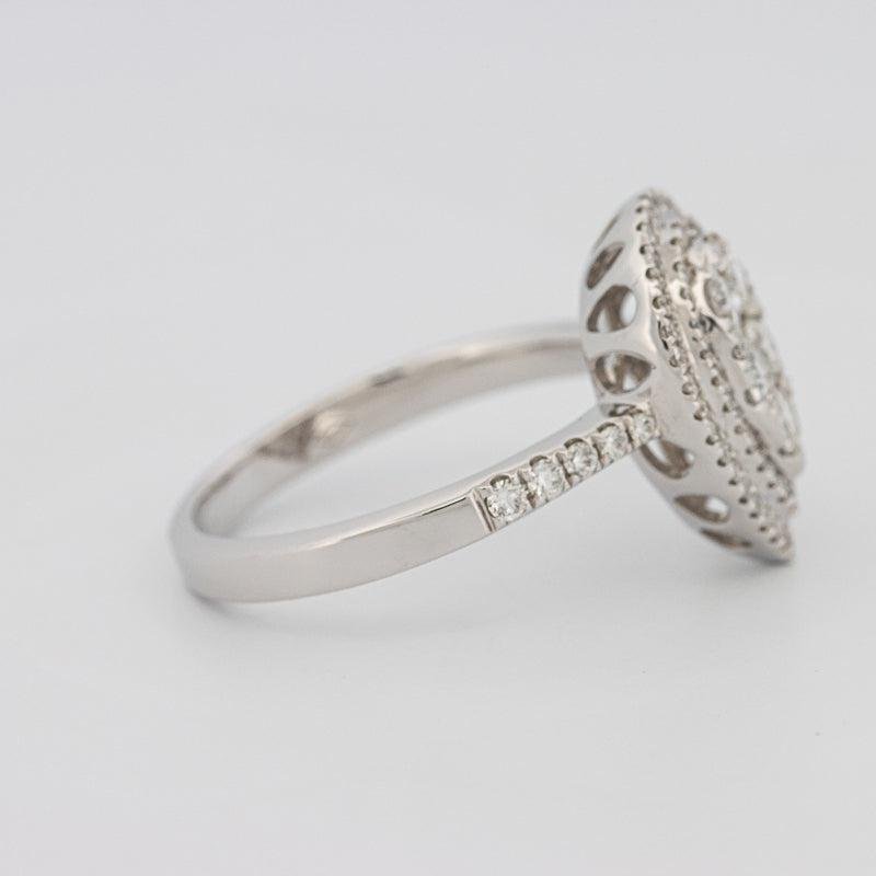 Invisible pearshape diamond ring - ZIZOV DIAMONDS