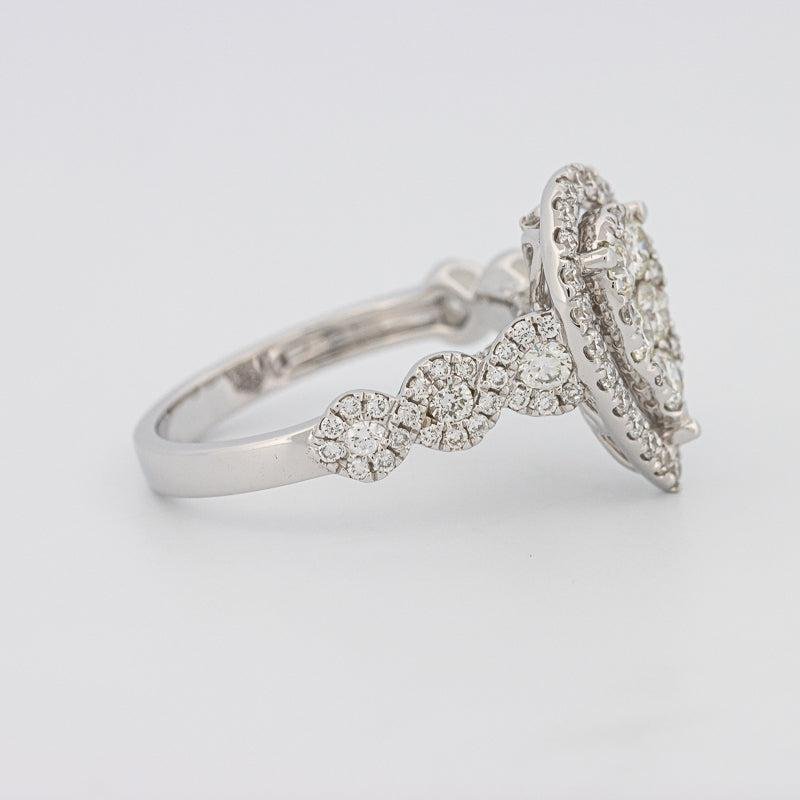 Invisible Pearshape Diamond Ring - ZIZOV DIAMONDS