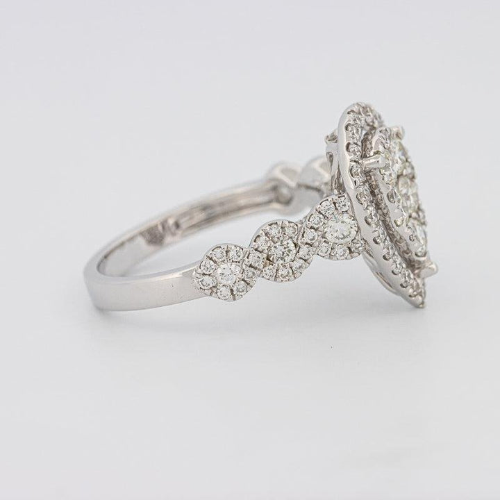 Invisible Pearshape Diamond Ring - ZIZOV DIAMONDS
