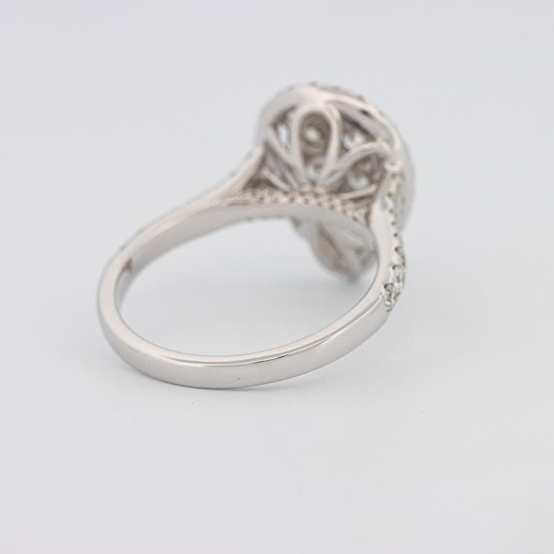 Invisible Pearshape Diamond Ring - ZIZOV DIAMONDS