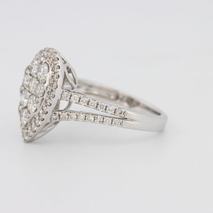 Invisible Pearshape Diamond Ring - ZIZOV DIAMONDS