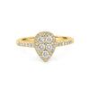 Invisible Pearshape Diamond ring - ZIZOV DIAMONDS