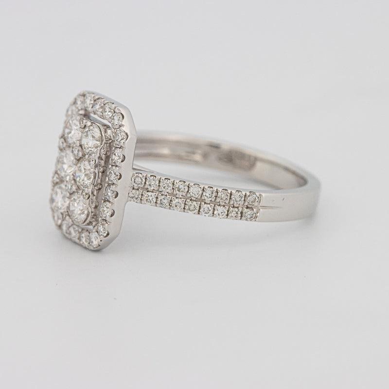 Invisible rectangular diamond ring - ZIZOV DIAMONDS