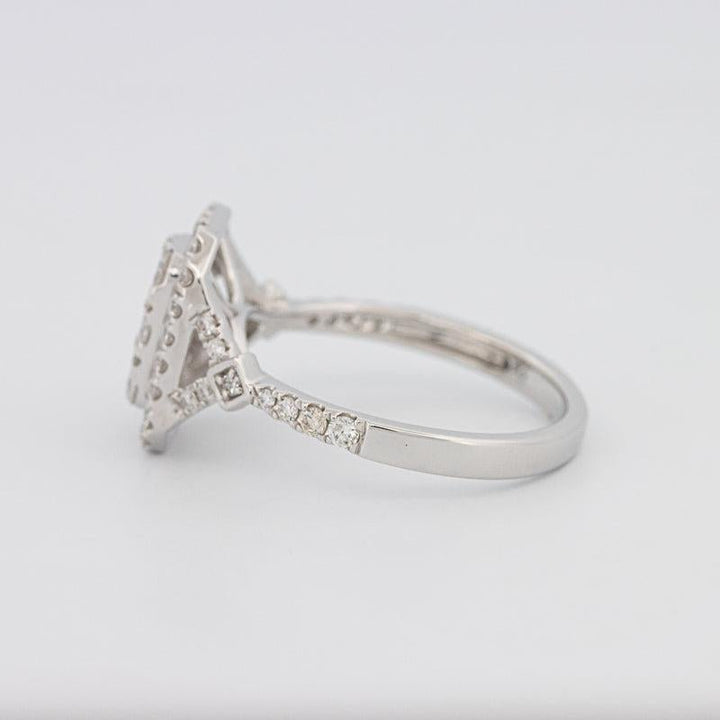 Invisible rectangular diamond ring - ZIZOV DIAMONDS