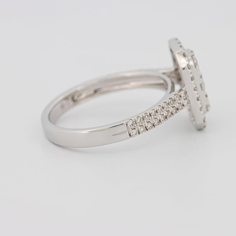 Invisible rectangular diamond ring - ZIZOV DIAMONDS