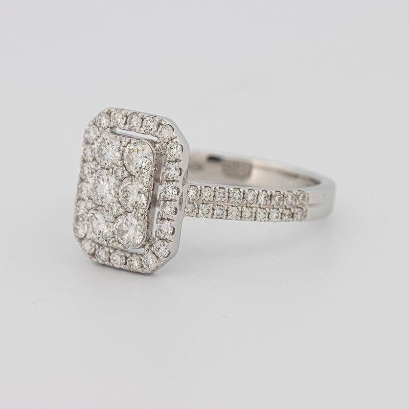 Invisible rectangular diamond ring - ZIZOV DIAMONDS
