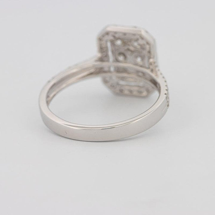 Invisible rectangular diamond ring - ZIZOV DIAMONDS