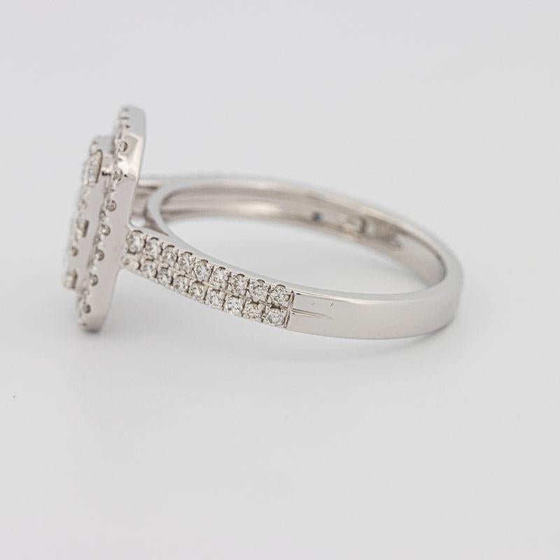 Invisible rectangular diamond ring - ZIZOV DIAMONDS