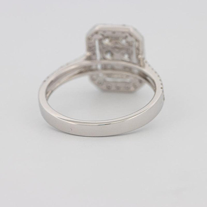 Invisible rectangular diamond ring - ZIZOV DIAMONDS