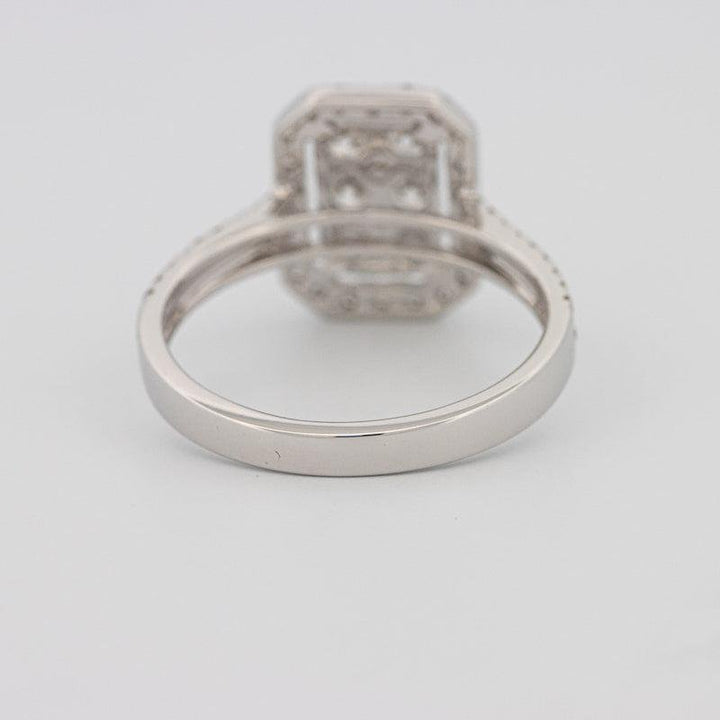 Invisible rectangular diamond ring - ZIZOV DIAMONDS