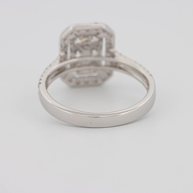 Invisible rectangular diamond ring - ZIZOV DIAMONDS