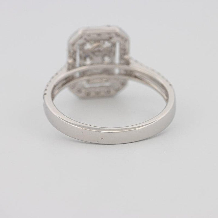 Invisible rectangular diamond ring - ZIZOV DIAMONDS