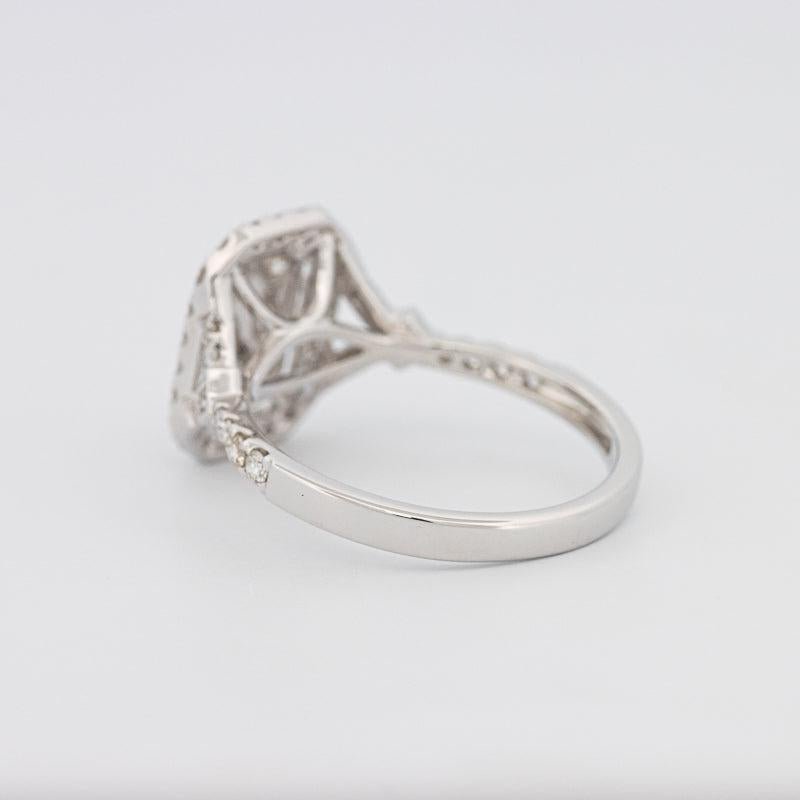 Invisible rectangular diamond ring - ZIZOV DIAMONDS