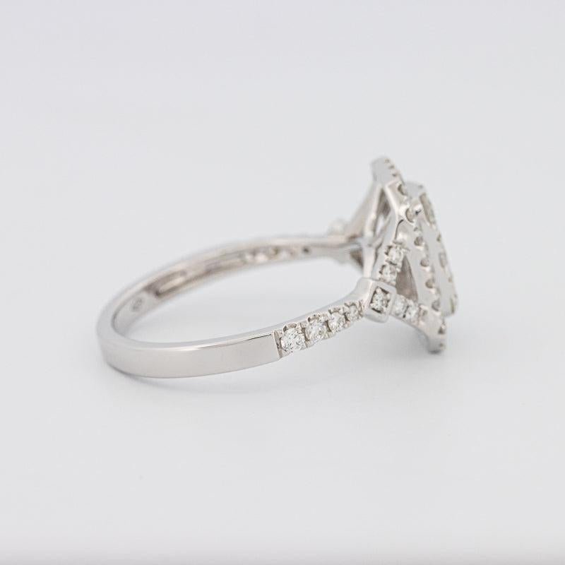 Invisible rectangular diamond ring - ZIZOV DIAMONDS
