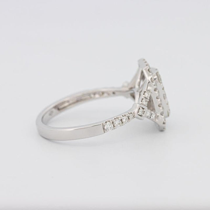 Invisible rectangular diamond ring - ZIZOV DIAMONDS