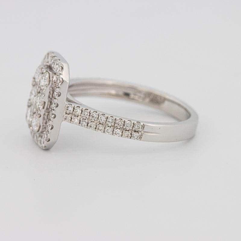 Invisible rectangular diamond ring - ZIZOV DIAMONDS