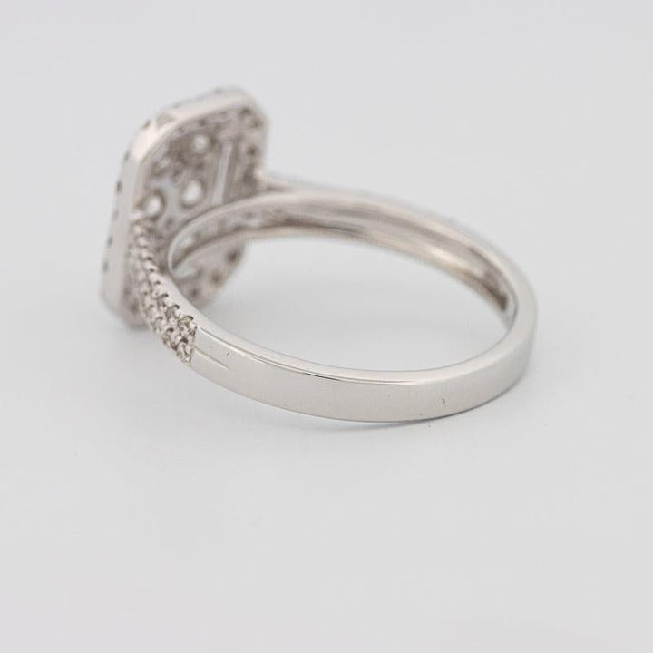 Invisible rectangular diamond ring - ZIZOV DIAMONDS