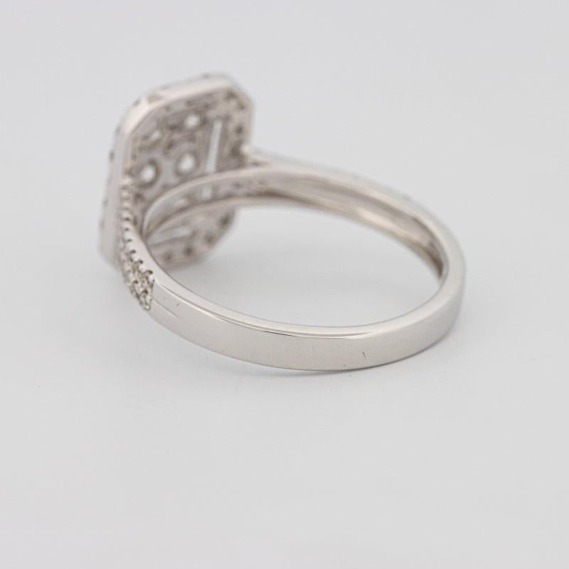 Invisible rectangular diamond ring - ZIZOV DIAMONDS
