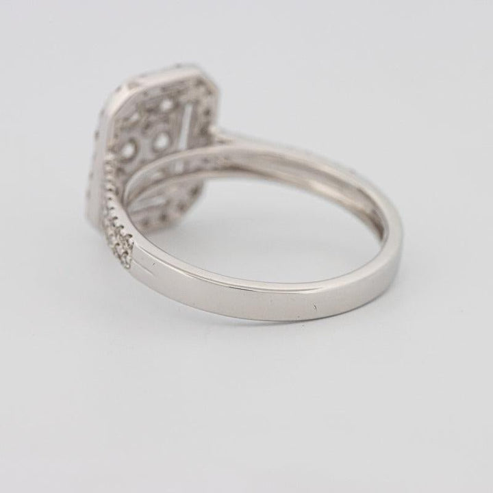 Invisible rectangular diamond ring - ZIZOV DIAMONDS