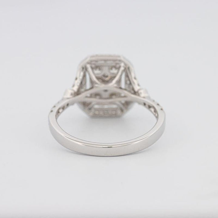 Invisible rectangular diamond ring - ZIZOV DIAMONDS