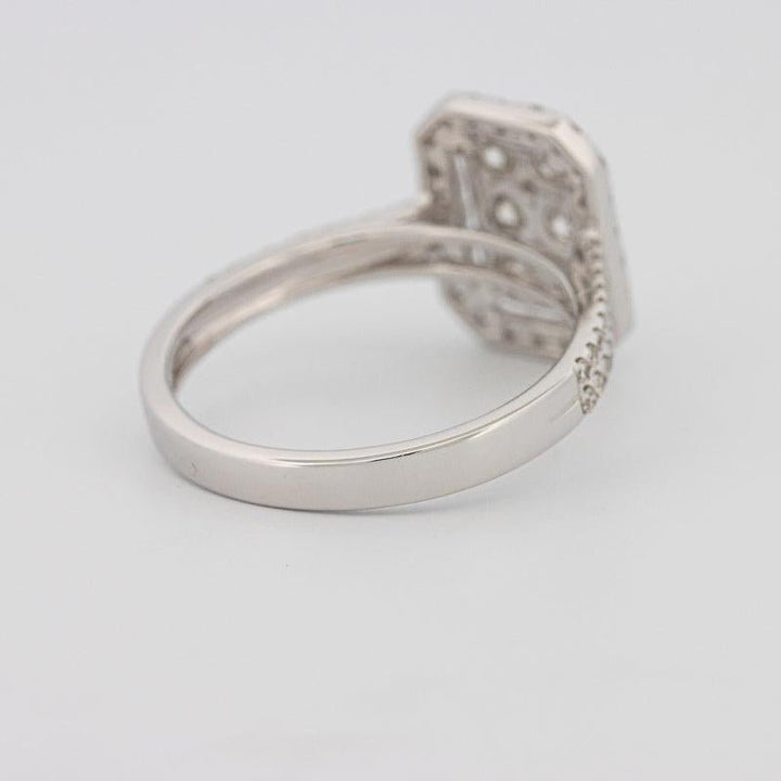 Invisible rectangular diamond ring - ZIZOV DIAMONDS