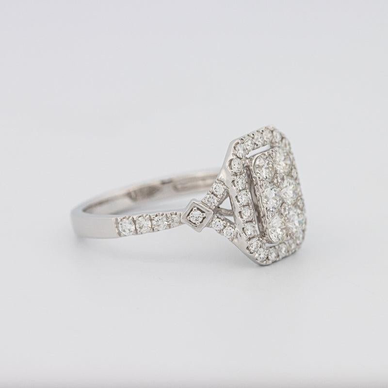 Invisible rectangular diamond ring - ZIZOV DIAMONDS