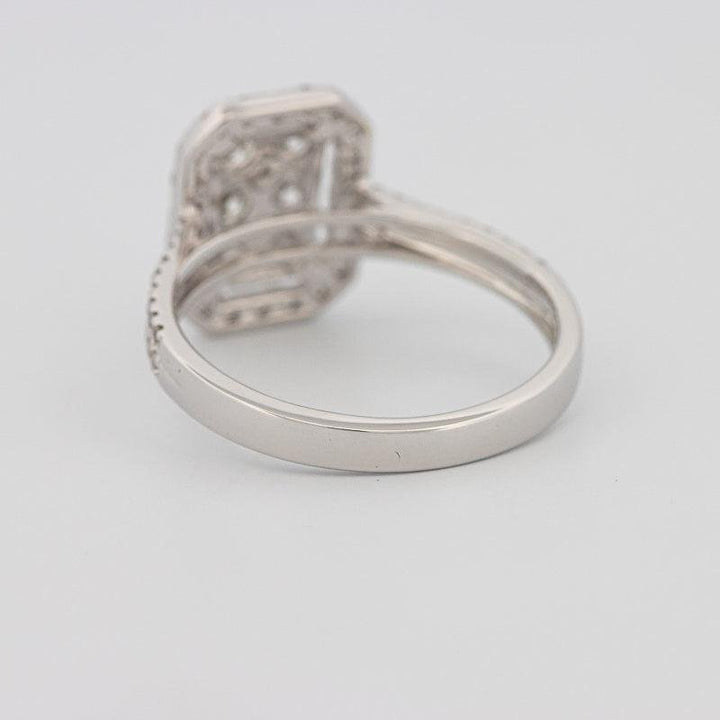 Invisible rectangular diamond ring - ZIZOV DIAMONDS