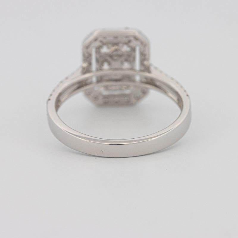 Invisible rectangular diamond ring - ZIZOV DIAMONDS